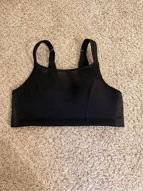 POPFLEX Black High-Neck Smooth Sports Bra